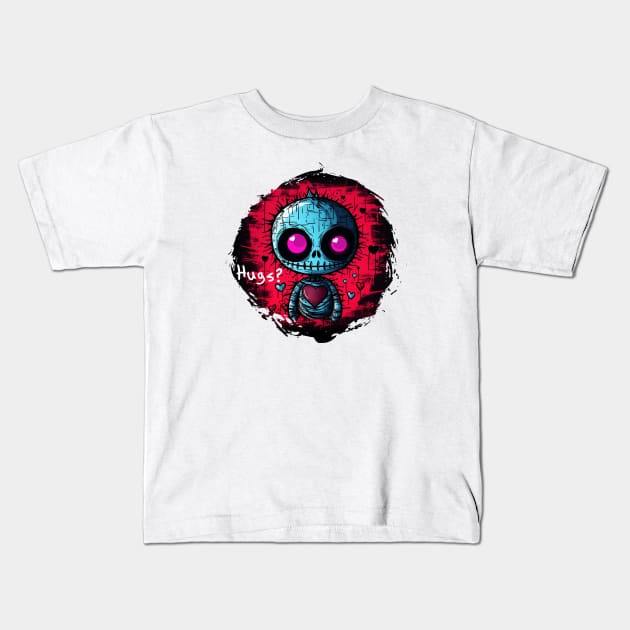 Zombie Hugs Kids T-Shirt by DigiMom